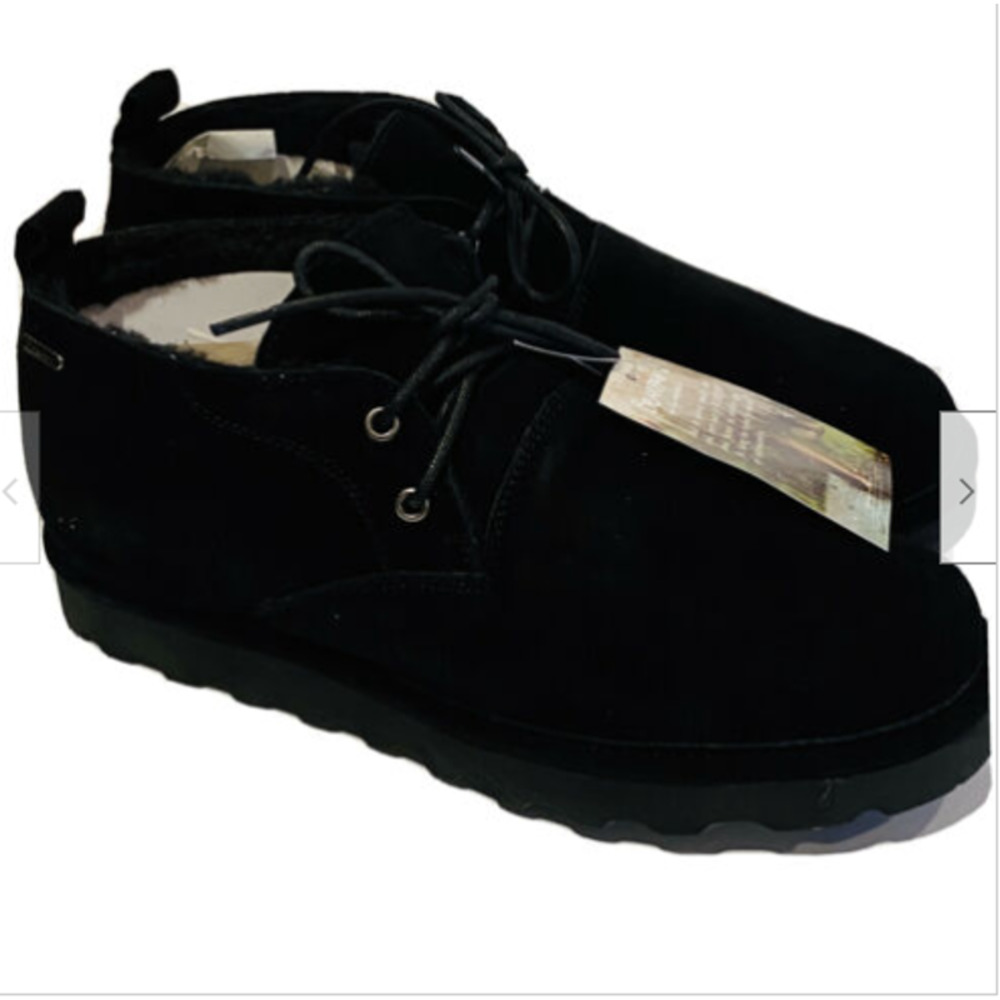Bearpaw Spencer Mens Casual Suede Boots Black Size 11 NWT